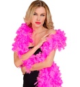 "BOA A PLUMES ROSE AVEC GUIRLANDES IRIDESCENTES" - 1,80 m - 50 g