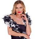 "BOA A PLUMES BICOLOR" noir/blanc -1,80 m - 50 g