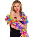 "BOA A PLUMES ROSE MULTICOULEURS " - 1,80 m - 50 g