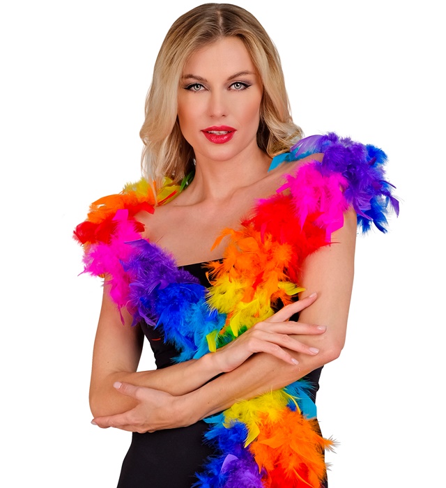 "BOA A PLUMES ARC EN CIEL" - 1,80 m - 50 g
