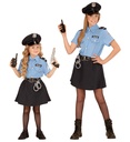 "POLICIÈRE" (chemise, jupe, ceinture, casquette)