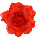 Clip pour cheveux rose rouge