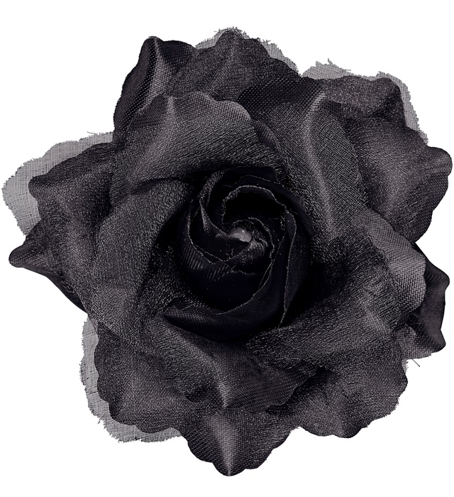 [04122] Clip pour cheveux rose noire