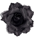 Clip pour cheveux rose noire
