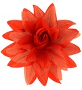 Clip pour cheveux fleur rouge