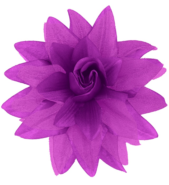 [04128] Clip pour cheveux fleur violette