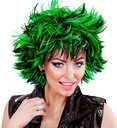 "PERRUQUE STEAMY NOIR ET VERT" en boite