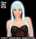 "PERRUQUE DREAM HAIR MELANGE FASHION BLEU ET TURQUOISE" en boite colorée