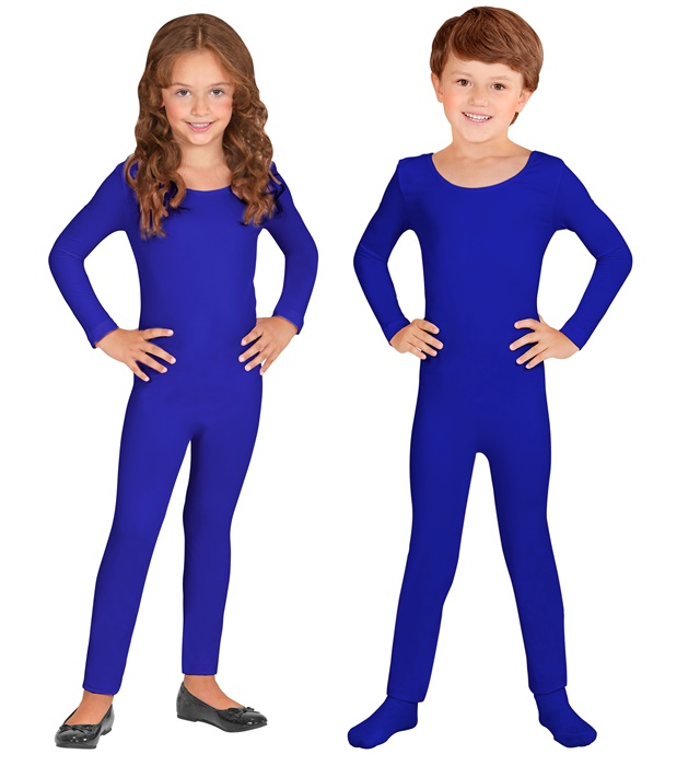 [04559] "JUSTAUCORPS À MANCHES LONGUES BLEU" (116 cm - 128 cm / 4-7 Yrs)