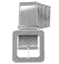 "CEINTURE  ARGENT" 120cm
