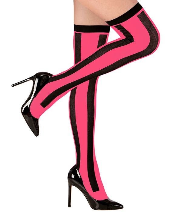 [04638] "CHAUSSETTES HAUTES BURLESQUE" 70 DEN