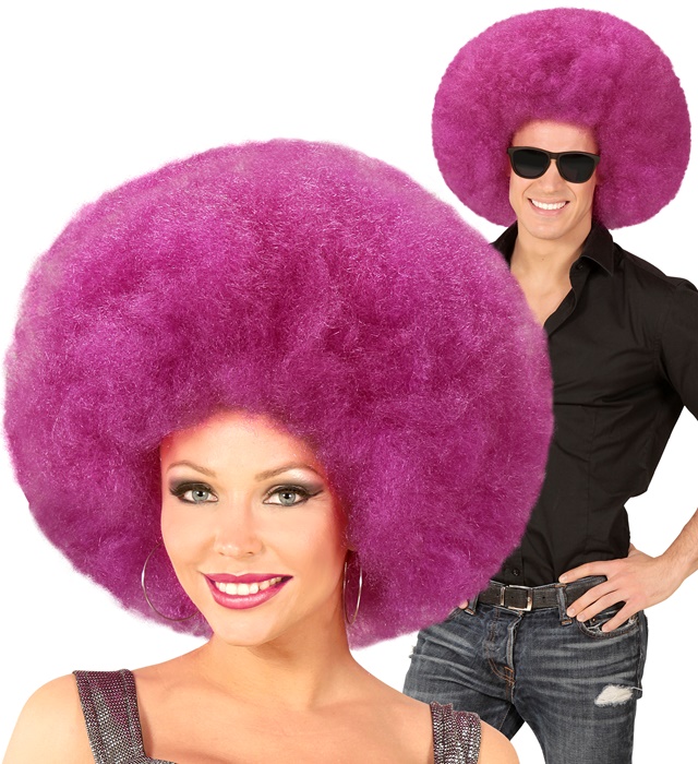 "PERRUQUE ROSE VIF EXTRAVOLUME AFRO" top qualité - en sachet