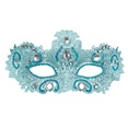 "LOUP DE NOBLE DENTELLE TURQUOISE DECORé ET PIERRES"