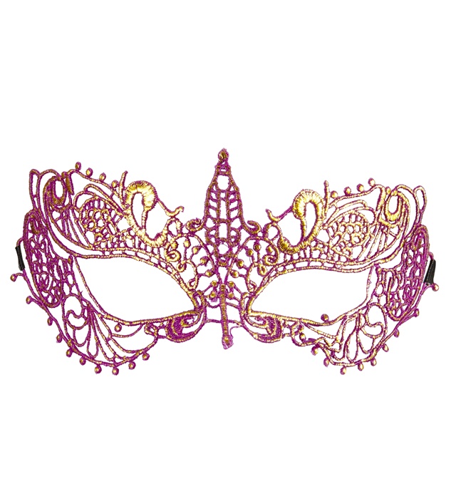 [04751] "LOUP METAL VIOLET DENTELLE"