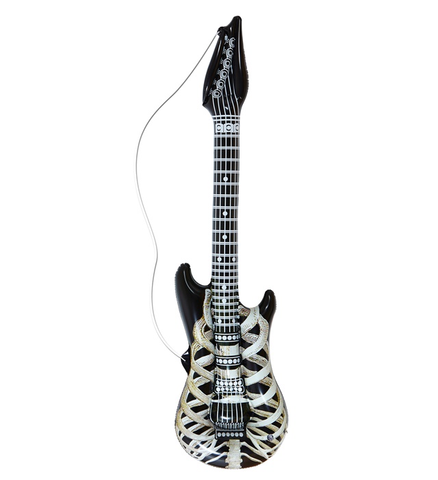 [04753] "GUITARE SQUELETTE GONFLABLE" 105 cm