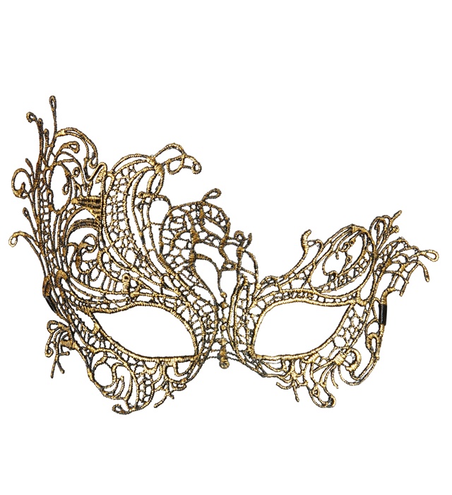 "LOUP ANTIQUE OR BARAQUE EN DENTELLE"