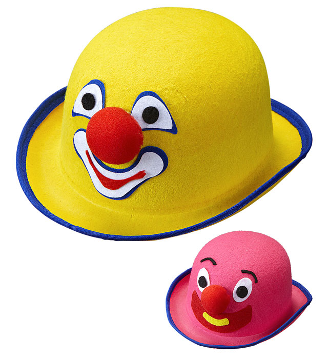 [0479N] Feutre " BOMBETTE CLOWN" rose et jaune assortis