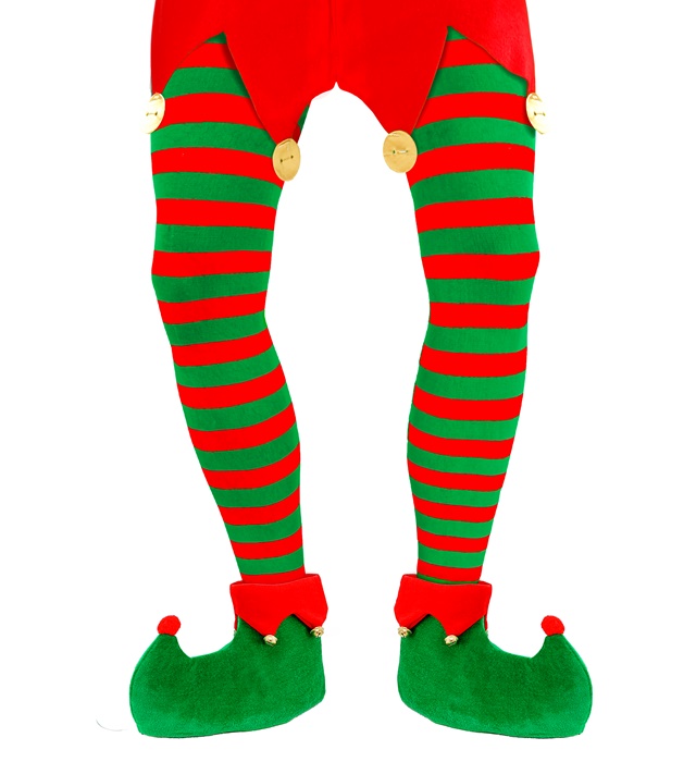 "COLLANTS RAYÉS VERT-ROUGE" 70 DEN