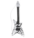 "GUITARE ZÉBRÉE GONFLABLE DE ROCK STAR" 95 cm