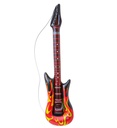 "GUITARE AVEC FLAMME GONFLABLE DE ROCK STAR" 105 cm