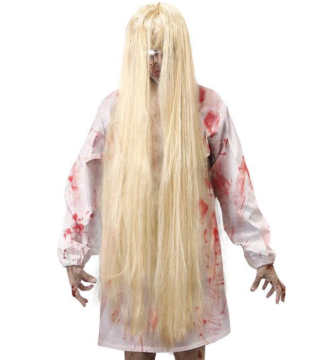 "PERRUQUE ESPRIT MALEFIQUE BLONDE" - 100 CM - en sachet