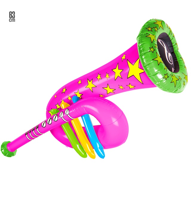 [05112] "TUBA GONFLABLE ROSE" 63 CM