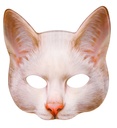 "MASQUE EN TISSU SANS MENTON CHAT"