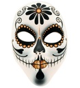 "MASQUE EN TISSU FEMME JOUR DES MORTS"