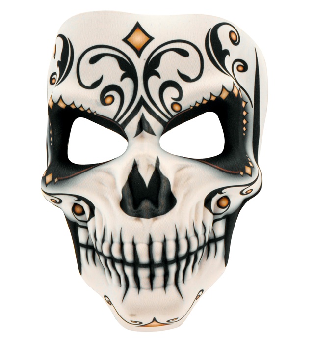 [05204] "MASQUE EN TISSU FEMME JOUR DES MORTS"