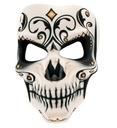 "MASQUE EN TISSU FEMME JOUR DES MORTS"