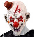 "MASQUE TETE COMPLETE CLOWN TUEUR AVEC MINI CHAPEAU"