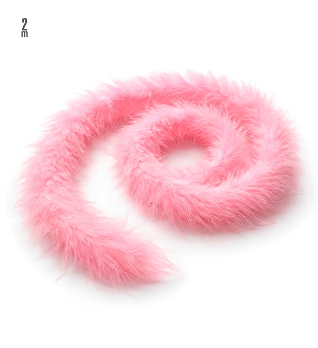 "MARABOU DECORATIF" rose pâle - 2 m