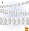 "GUIRLANDE BOA BLANCHE " 3,5 m - retardateur de flamme