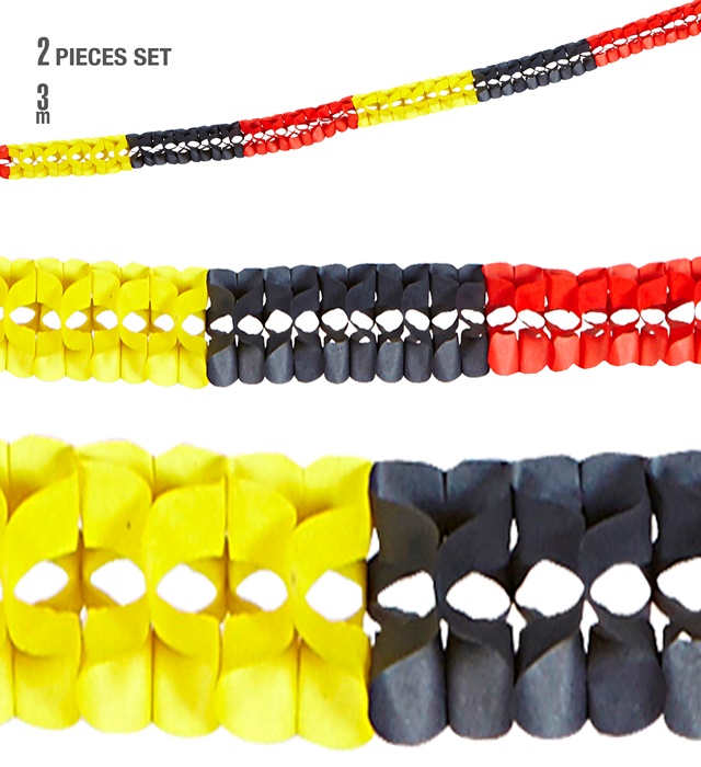Set de "2 GUIRLANDES BOAS ALLEMAGNE" 3 m - Ø 8 cm