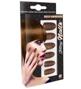 Set de "12 ONGLES CUIVRES PAILLETES AUTO-ADHESIFS"