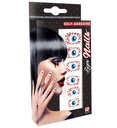 Set de "12 ONGLES YEUX AUTO-ADHESIFS"