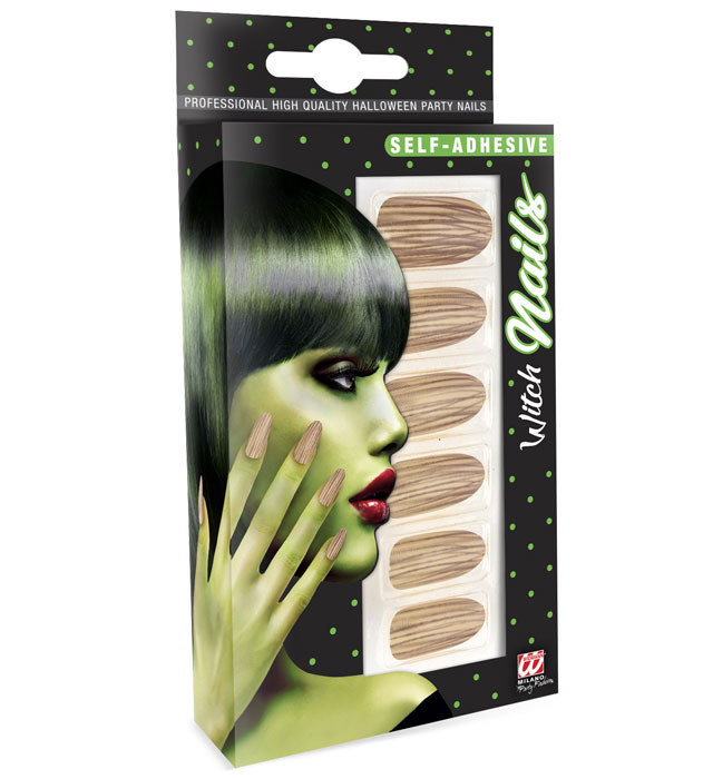 [05363] Set de "12 ONGLES SORCIERE AUTO-ADHESIFS"