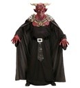"MASQUE DE DEMON GUERRIER DE ENFERAVEC ARMURE ET CAPE"
