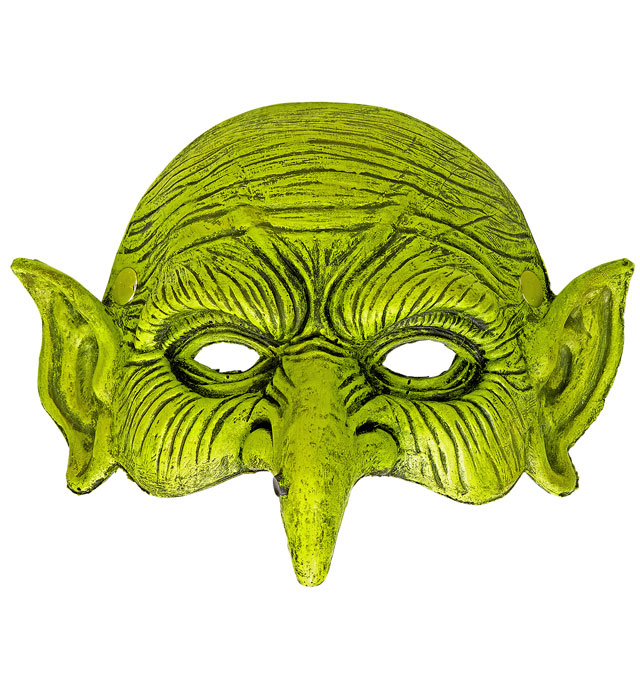 "MASQUE DE SORCIERE EN MOUSSE DE LATEX SANS MENTON"