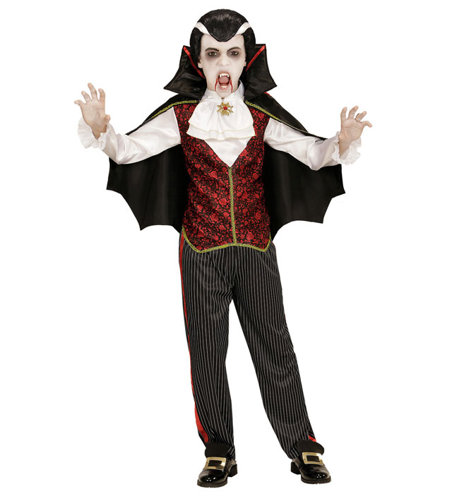 "VAMPIRE" (gilet avec chemise et jabot, pantalon, cape)