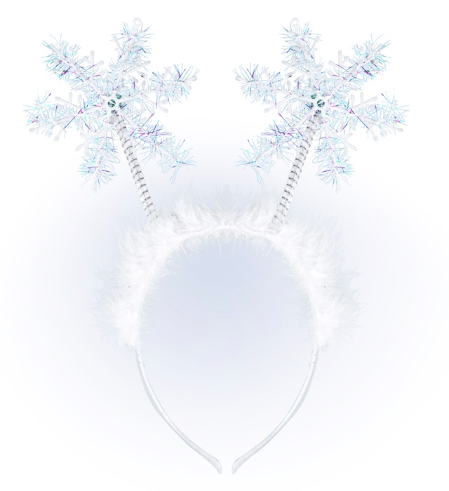 "SERRE-TETE AVEC FLOCONS DE NEIGE"