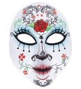 "DEMI-MASQUE JOUR DES MORTS EN TISSU"