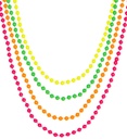 Set de "4 COLLIERS DE PERLES NEON"