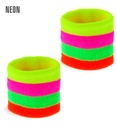 Paire de "Bandeau de poignets neon multicolors"