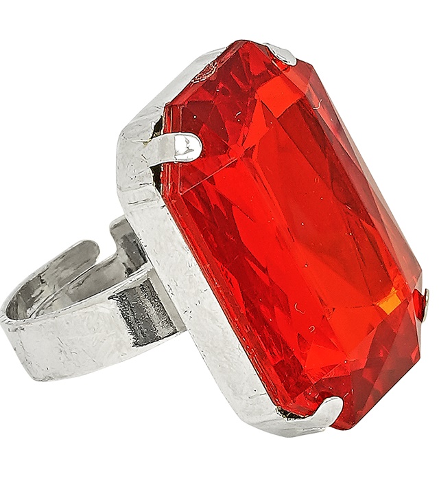 [05853] "BAGUE PIERRE ROUGE"