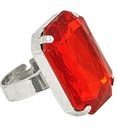 "BAGUE PIERRE ROUGE"