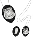 "BADGE DE POLICIER EN ACIER
