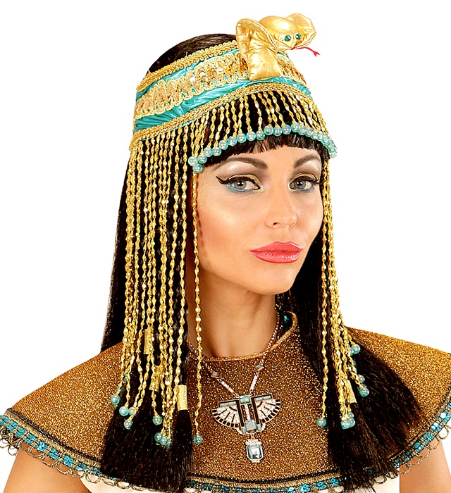 "COIFFE EGYPTIENNE DE LUXE AVEC PERLES"