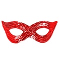 "MASQUE ROUGE A SEQUINS