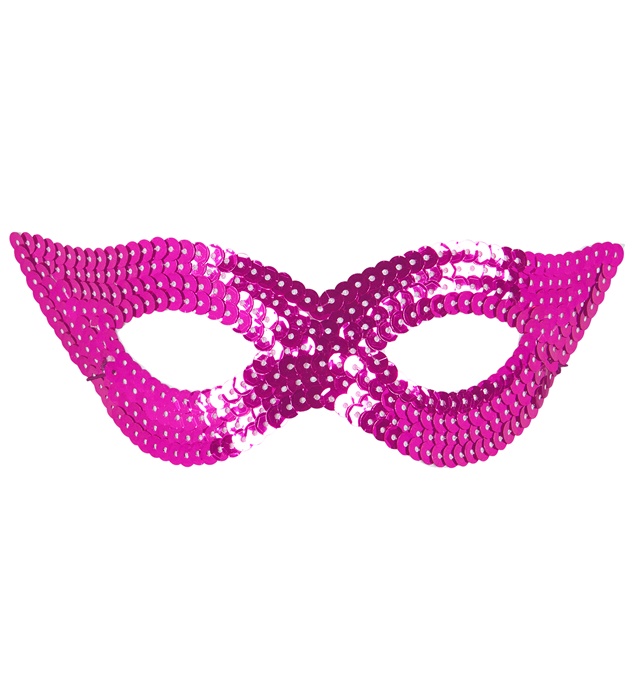 [05913] "MASQUE ROSE A SEQUINS